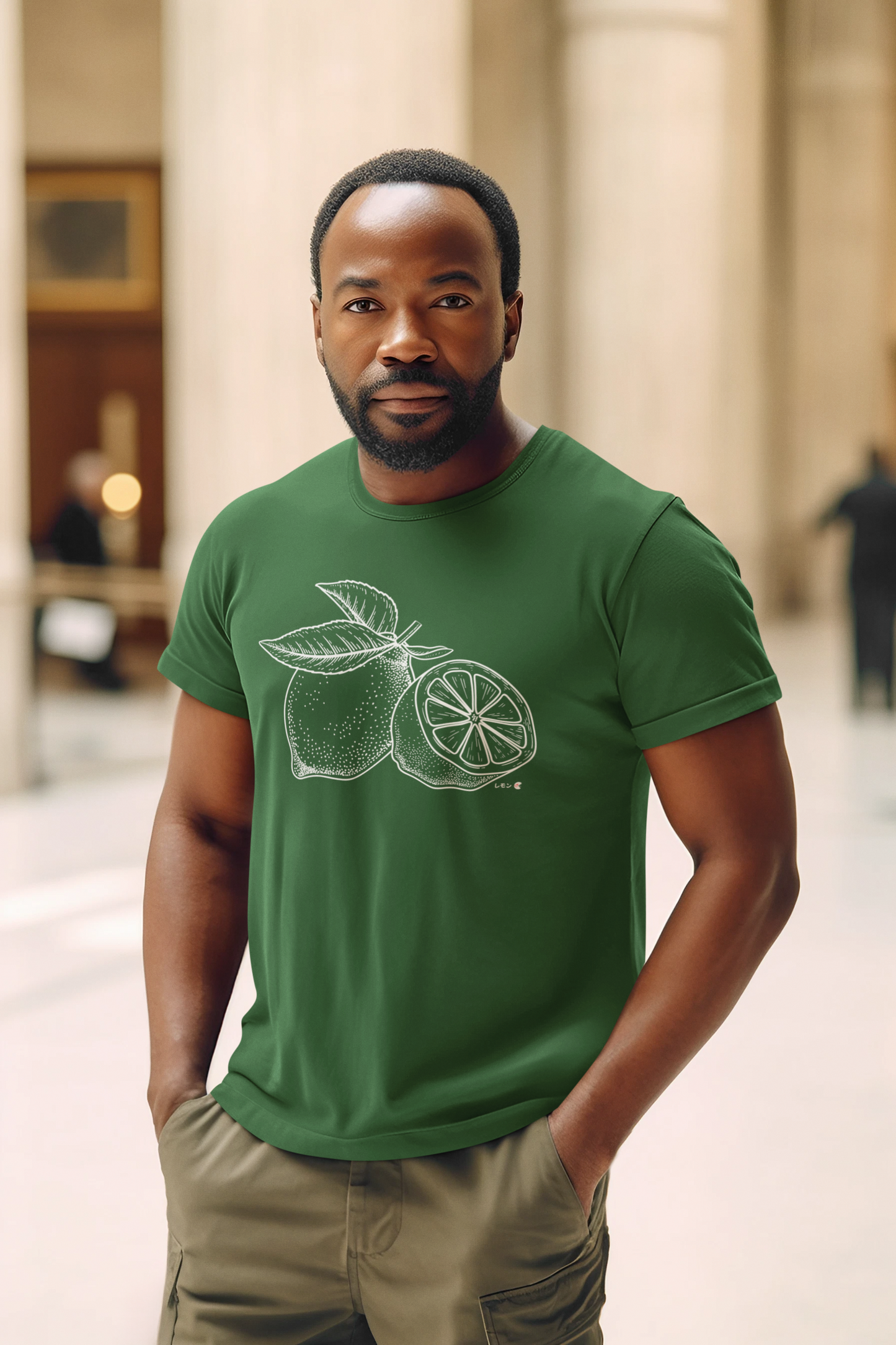 Lemon T-Shirt – Japanese 'Remon' Character l Paku Paku Logo l Unisex 100% Cotton Tee l 7 Colors l Perfect Gift l