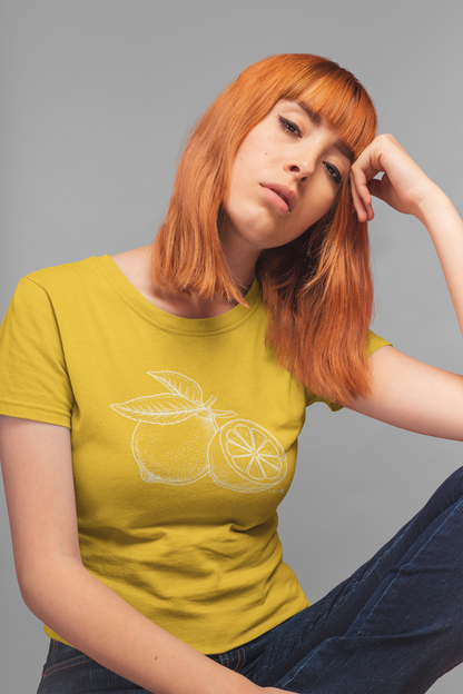 Lemon T-Shirt – Japanese 'Remon' Character l Paku Paku Logo l Unisex 100% Cotton Tee l 7 Colors l Perfect Gift l