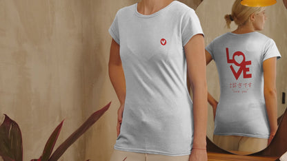LOVE You T-Shirt with Japanese Daisuki Logo l Minimalist Unisex Tee l Cute Romantic Gift l Japanese Love Shirt